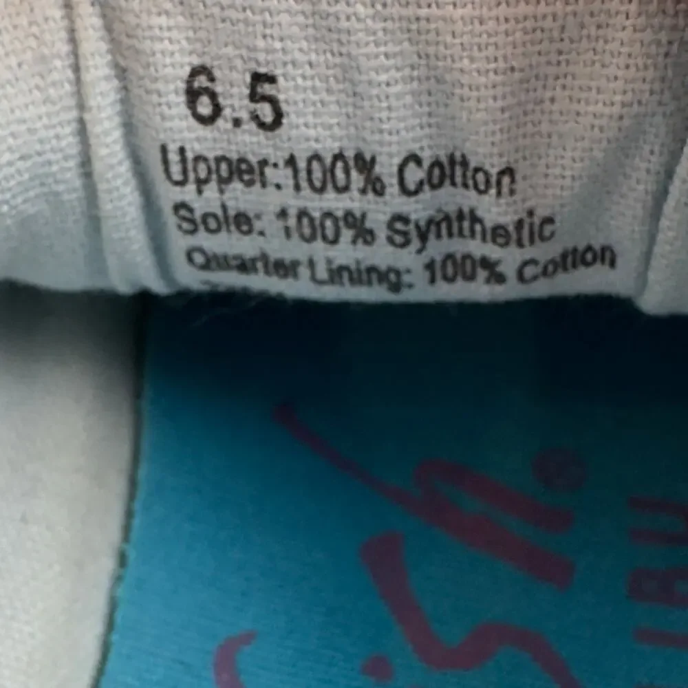 Blowfish Malibu Maxine Light Blue Canvas Comfy Slip On Sneakers Women's Size 6.5